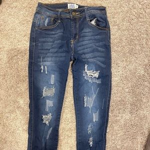 Distressed Jeans with Cute Bottom